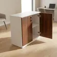 Office Credenza: Wooden Storage Cupboard with Two Doors - 4