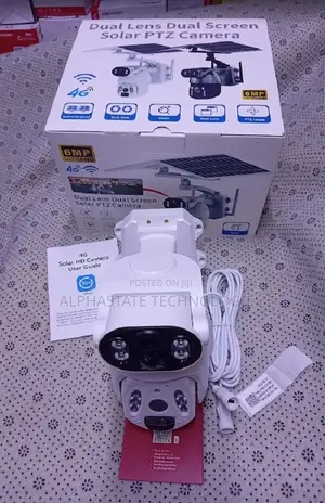 Ubox Dual Lens 4G 6MP Solar PTZ Camera