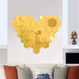 Self-Adhesive Gold Mirror Tiles - Hexagon - 1