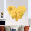 Self-Adhesive Gold Mirror Tiles - Hexagon - 2