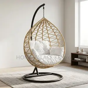 Home Palace Round Hammock Swing Chair - White