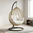 Home Palace Round Hammock Swing Chair - White - 1