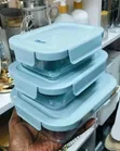 Vipande 3 vya Vyombo vya Chakula vya Borosilicate na Mkoba wa Insulation - 3