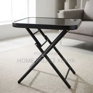 Home Palace Glass Top Foldable Balcony Table