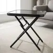 Home Palace Glass Top Foldable Balcony Table - 1