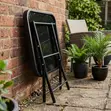 Home Palace Glass Top Foldable Balcony Table - 2