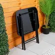 Home Palace Glass Top Foldable Balcony Table - 4