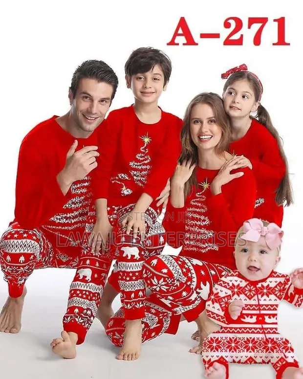 Family Christmas Pajamas Set - Poly Cotton - 1