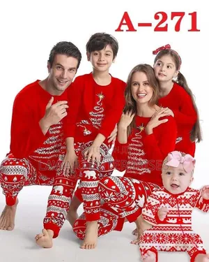 Family Christmas Pajamas Set - Poly Cotton