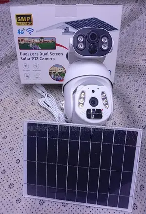 Ubox 6MP Dual Lens 4G Solar Camera ya Usalama