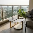 Home Palace 80cm Round Glass Coffee Table - 1