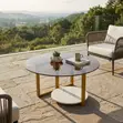 Home Palace 80cm Round Glass Coffee Table - 2