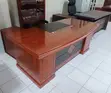 2M Mahogany Office Desk - Reddish - 2