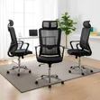 Office Chair - Black Mesh Ergonomic with Headrest - 1