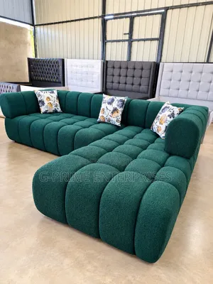 6 Seater L-Shaped Bubble Sofa