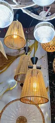 3pc Woven Lantern Set - 1