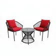 Outdoor Furniture - 2-Seater Patio Set with Glass Table - 1