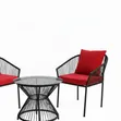 Outdoor Furniture - 2-Seater Patio Set with Glass Table - 2