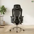 Office Chair - Black Mesh Ergonomic with Headrest - 5