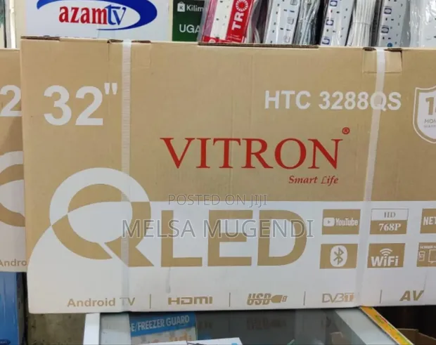 Vitron 32 Inch QLED Smart Android TV yenye Bluetooth - 1
