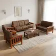 Home Sofa: 7-Seater Mahogany Frame Padded Sofa - 4