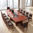 Meza ya Mkutano ya Mahogany 2.4m - Dawati la Mikutano la Mtendaji - 4