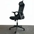 Ergonomic Office Chair - Black Mesh with White Frame - 2