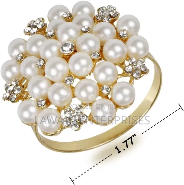 Flowered Stainless Steel Napkin Holder - 1