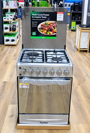 Syinix 60x60cm 3+1 Gas Cooker with Electric Oven