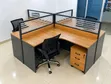 Four-Person Staff Office Desk with Drawers - 2
