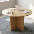 120cm Round Office Table | Staff Meeting Boardroom Table - 1