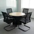 120cm Round Office Table | Staff Meeting Boardroom Table - 3