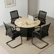 120cm Round Office Table | Staff Meeting Boardroom Table - 4