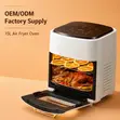 15L Air Fryer Oven Isiyo na Fimbo, ya Kielektroniki, Isiyo na Mafuta, ya Dijitali yenye Grill - 4