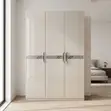 Home Palace 3-Door Wardrobe with Hanging Rail - 5