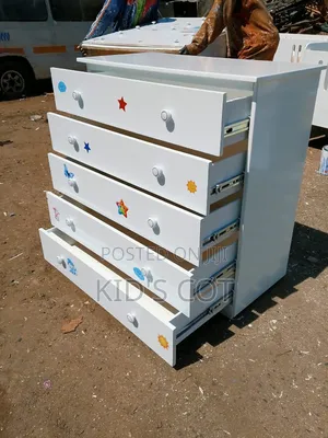 BUILT White Dresser with 4 Drawers