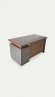 Kifaa cha Ofisi cha Executive cha 1.4m - Mbao ya Walnut na Droo 3 - 2