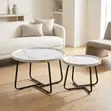 Home Coffee Table: MDF Nesting Table Set - 4