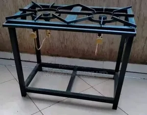 Heavy-Duty Mild Steel Two-Burner Gas Cooker