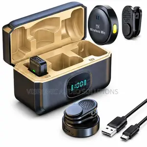 Q8 Dual Wireless Microphone kwa Kamera, Laptop & Simu
