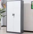 2-Door Storage Cabinet - White Steel - 3