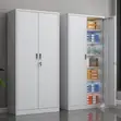 2-Door Storage Cabinet - White Steel - 5