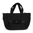 Black Tote Bag with Multiple Compartments - 1