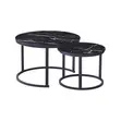 MDF Nesting Coffee Table - Black Finish - 1