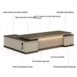 2000mm Executive Desk with LED Lights - 1