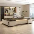 2000mm Executive Desk with LED Lights - 5