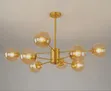 Nordic 8-Arm Glass Chandelier - 1