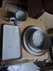 26-Piece Ceramic Dinner Set - Brown - 2