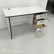 Ofisi Desk Mpya - Nyeupe/Nyeusi - 2