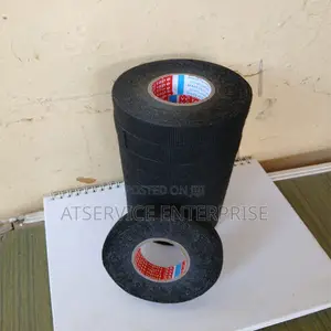 Black Automotive Fabric Tape kwa Kufunga Cables